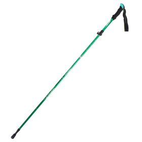 Folding Outdoor Handrails Trekking Walking Sticks (Color: Green, Type: Walking Sticks)