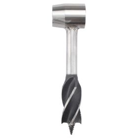 Outdoor Camping Survival Drilling Chopping Wood Tools (Color: Brown, Drill Length: 10.3 in)