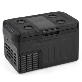 12V Car Refrigerator Car Refrigerator Car Refrigerator (Color: Black, size: S (23QT))
